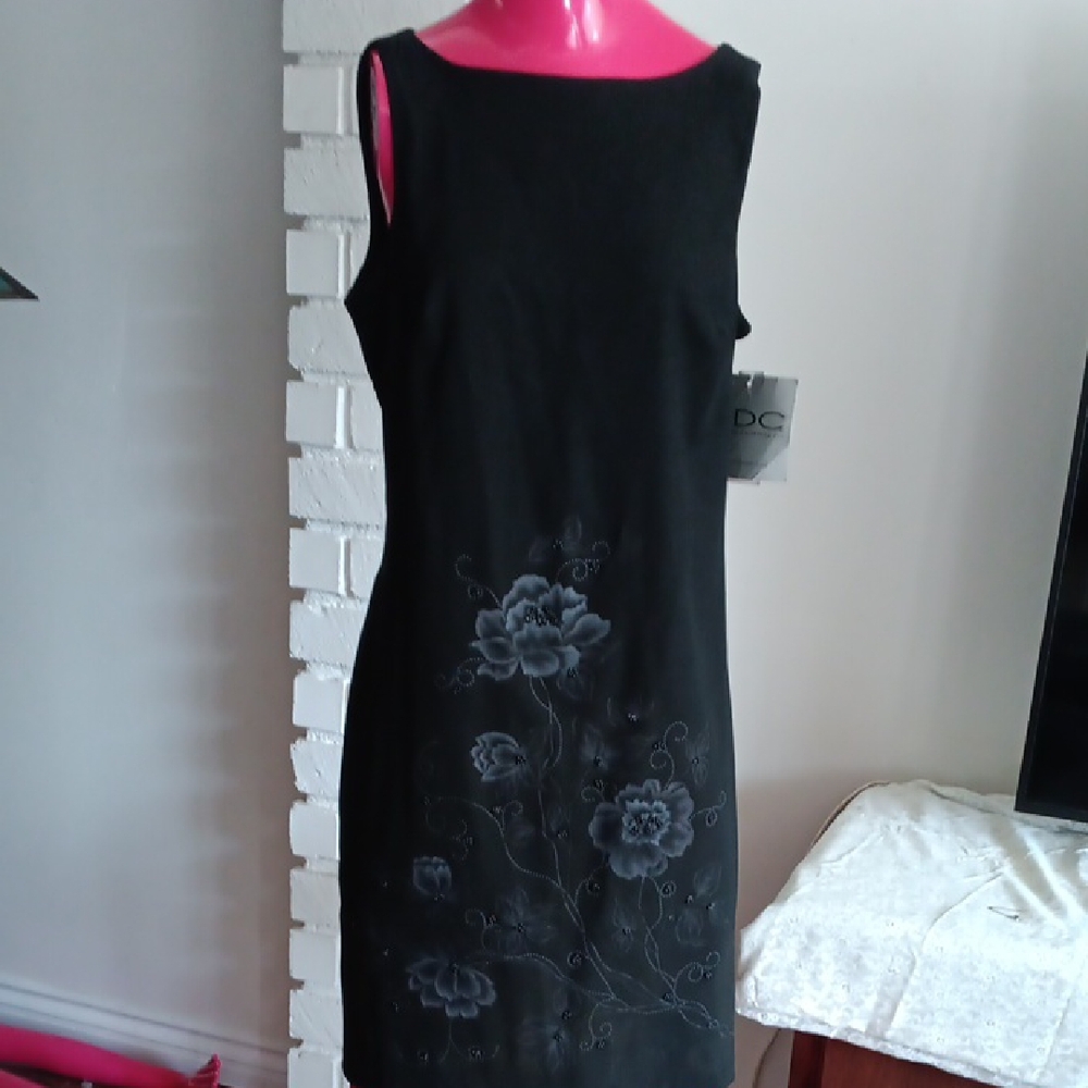 Retro Rampage Black Floral Midi Dress